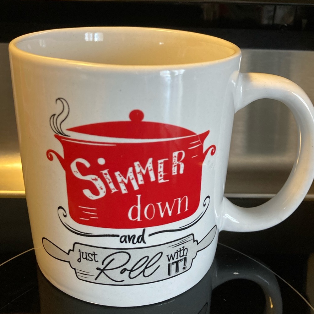 NWT Simmer Down & Roll With It Fun Coffee Cup